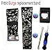 Fitbit Surge Replacement Bands-Budesi Double Color Free Size Replacement Strap Band for Fitbit Surge Watch Fitness Tracker