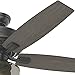Hunter Fan Company, 54187, 52 inch Bennett Matte Black Ceiling Fan with LED Light Kit and Handheld Remote