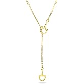 Dainty Horsebit Lariat in Silver or Gold, Minimalist Equestrian Y Necklace, Silver Plated Brass Western Jewelry, Lightweight Modern Snaffle Bit Drop Pendant Necklace for Everyday Wear. Horse Gift for Her