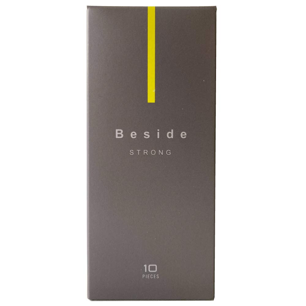 【Beside(ビサイド) ストロング】 薄さ0.1mm 厚型 コンドーム 10個入 【いつもそばに お家デートの新定番】 不二ラテックス商品画像