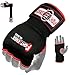 FIGHTSENSE Padded Gel Inner Gloves with Long Wraps for Boxing MMA Wrist Hand Wraps Muay Thai Under Gloves Training Pair