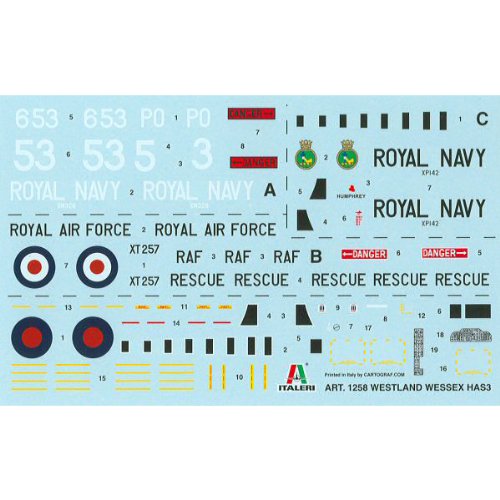 Italeri Wesses HAS.3 Building Kit