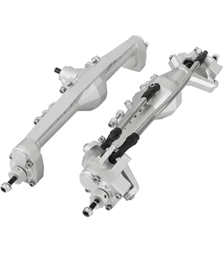 RZXYLRC Aluminum Alloy Rear Portal Axle For Capra 1.9 UTB AXI03004 1/10 RC Crawler Car Upgrades (Silver