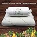 Anatural Latex Pillow, 100% Natural Latex Pillow Breathable Organic Foam Double Zipper Removable Bamboo Cover, Relieve Neck Shoulder Pain, Medium Firm Pillow for Side Back Sleeper (Standard Bread)