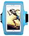iXCC Racer Series Sport Gym Armband with Scratch-Resistant Dual Arm-Size Slots for iPhone 6splus, 6plus, 6s, 6,5s, 5, 5c and iPod MP3 Player - Blue