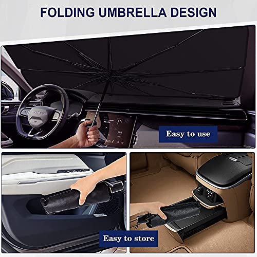 Parasol para Parabrisas de Coche,cubre sol para auto, Plegable Parasol Coche Delantero Protector con Anti UV Rayos, Parasol para Parabrisas Protección, Parasol para Parabrisas Automotriz Universal