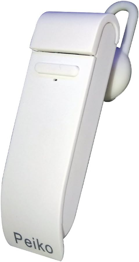 Voice Translation in Your Ear, Peiko Bluetooth Earpiece Translator, Smart Language Translator Bluetooth Headsets with 23 Languages for Learning Travel Shopping Business by EHC-Technology (White)