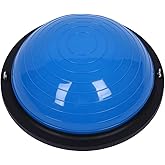 YOUNGFLY Balance Trainer Yoga Exercise Half Ball with Resistance Bands and Foot Pump for Pilates Fitness Home Gym Workout Tra
