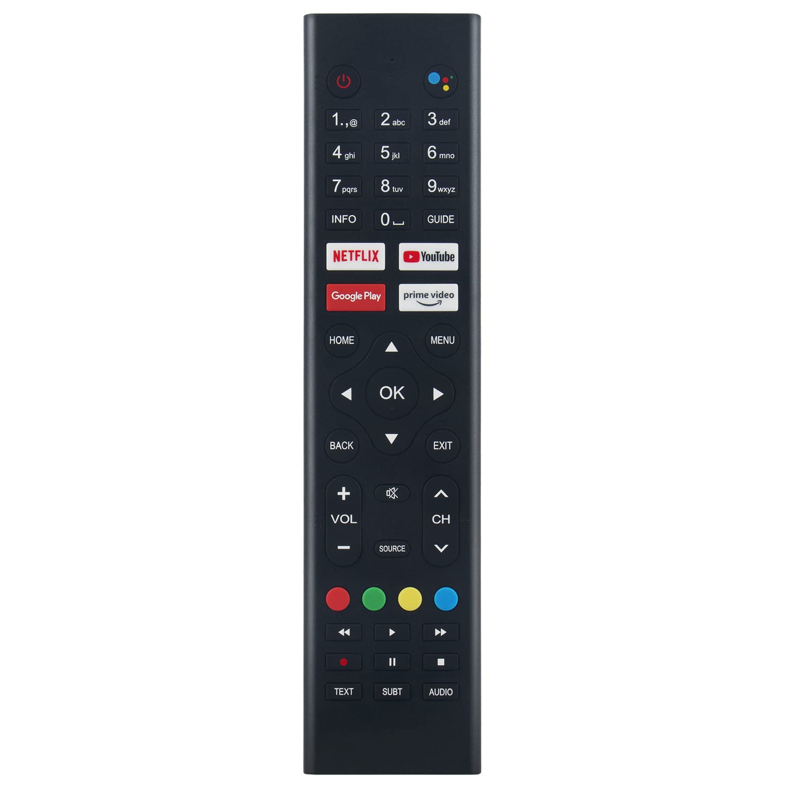 KT1946 Voice Replacement Remote Control Fit for Cello TV Logik TV RCA TV C2420G C3220G C3220GDE C4020G C4020GDE C4320G C4320GDE C5020G C5020G4K C5020G4K/ZK4G0205 C6520RTS4K ZG0204 ZG0223 RS42F3