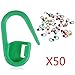 UNKE Approx. 50Pcs Knitting Crochet Locking Stitch Markers Needles Clip Markers Holder