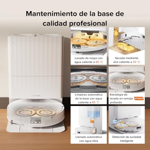 Qrevo Edge 2 Robot Aspirador Succión Extrema de 25000 Pa, Blanco