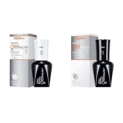Sally Hansen Salon Pro Gel Base & Top Coat, 0.14 Fluid Ounce