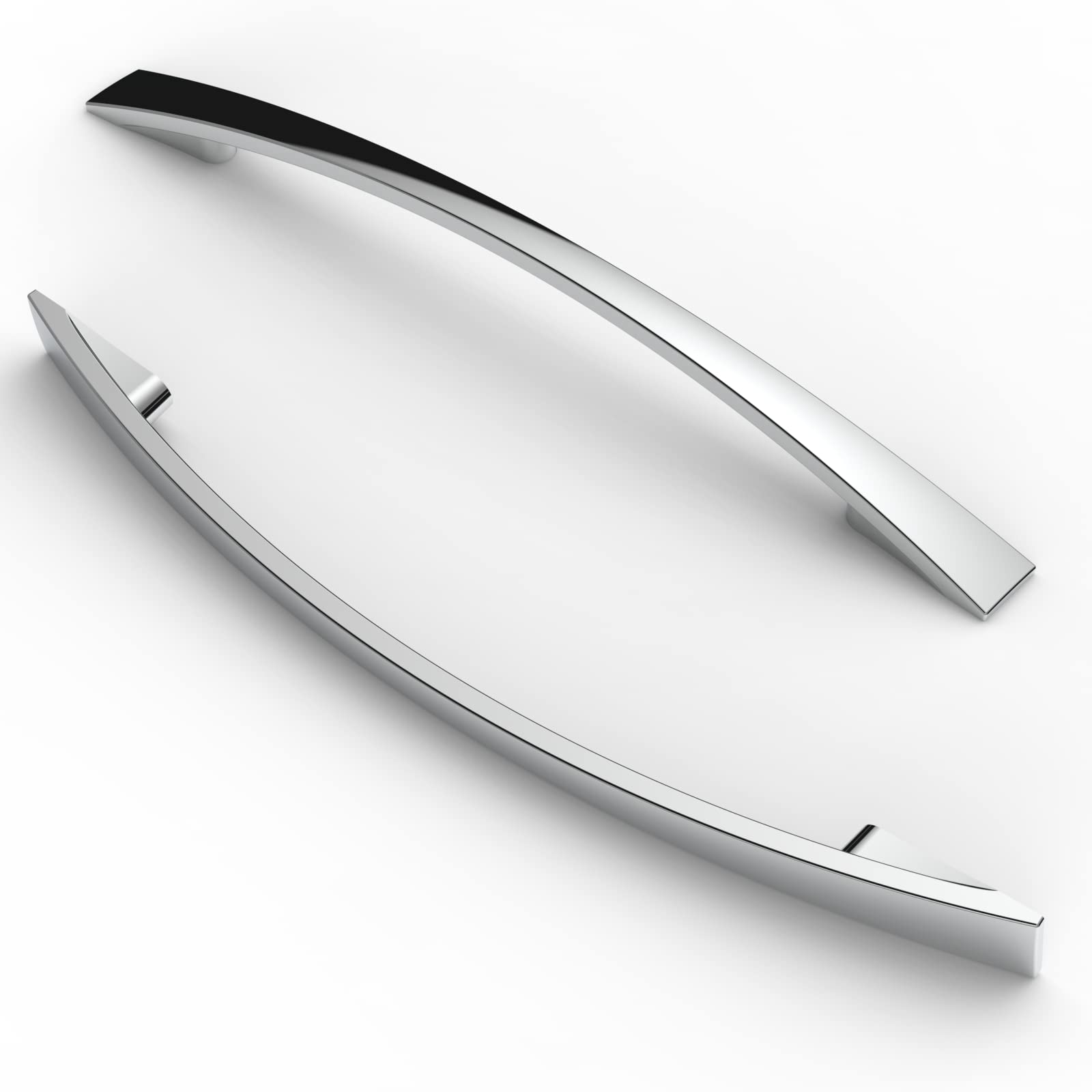 FURNIWARE 10 Pieces 160mm Hole Spacing Pulls Furniture Pulls Cabinet Pulls Kitchen Pulls Handles Furniture Drawer Pulls Chrome