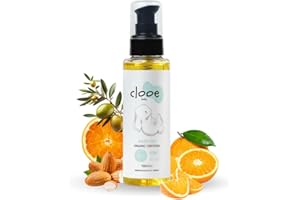 Clooe Organic Baby Oil for Newborns & Moms – 100% Natural Origin • Olive & Almond Oils • COSMOS Organic, Vegan, Dermatologica