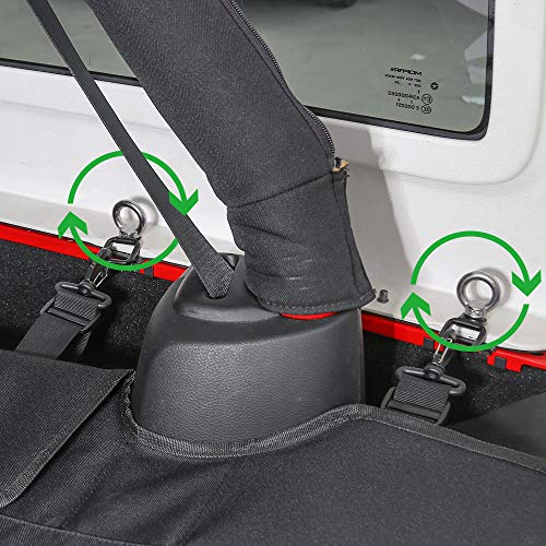 CheroCar Hard Top Quick Removal Fastener Thumb Screws Bolts Tie Down Anchor for Jeep Wrangler Accessories Sports Sahara Freedom Rubicon X & Unlimited YJ TJ LJ JK JL 2/4Door 1987-2020 (Metal 8PACK) ... - Thumbnail 4
