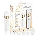 Painless Hair Remover for Women - Gold Facial Hair Removal | 5 in 1 Face Grooming Tools - Electric Trimmer, Hand Leg Shaver, Nose Hair & Eyebrow Trimmer, Brush | USB