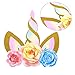 Unicorn Birthday Party Supplies- Happy Birthday Door Sign Magical Rainbow Girl Birthday Party Decoration