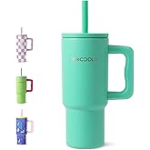 DLOCCOLD Kids 24 oz Tumbler with Handle and Silicone Straw Lid, Leakproof Insulated Tumbler with Spill Resistant Lid, Reusable Stainless Steel Tumbler Mug for Kid Boy Girl, Cupholder Friendly BPA Free