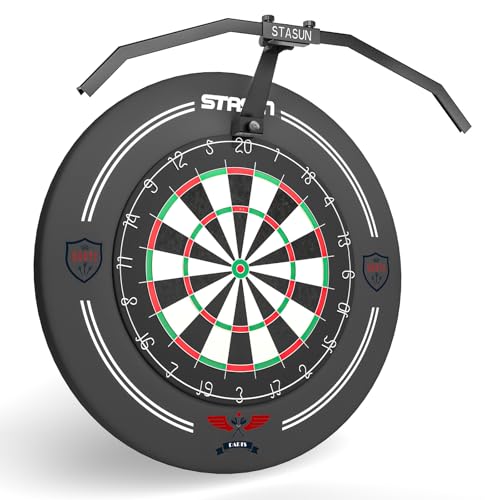 STASUN LED Dartscheibe Beleuchtung,Faltbares TOR135 Dart Licht für das Gesamte Board,Professionelles Dart Zubehör mit Einstellbarem Winkel und Helligk