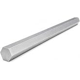 6061 Hex USA Aluminum Solid Bar - Extruded Lathe Stock, 13" Length, US Material (3/4")