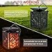 Walensee Solar Lantern Lights Dancing Flame Waterproof Outdoor Hanging Lanterns Solar Powered Umbrella LED Night Light Dusk to Dawn Auto On/Off Landscape Decorative for Garden Patio Yard Path 2 Pack