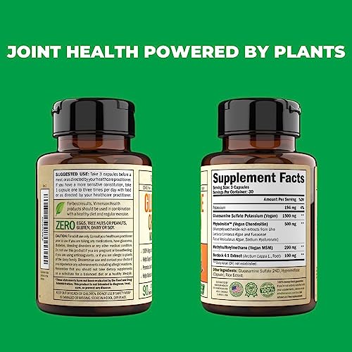 Vegan Glucosamine Chondroitin, Phytodroitin MSM Supplement Capsules
