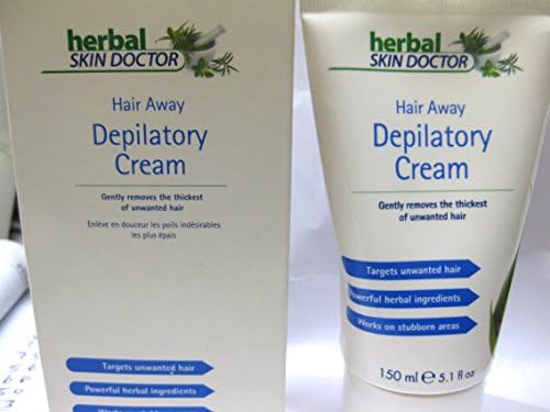 SKIN DOCTOR HERBAL HAIR AWAY DEPILATORY CREAM 150ML REMOVES THICKNESS UNWANTED FREE DELIVERY