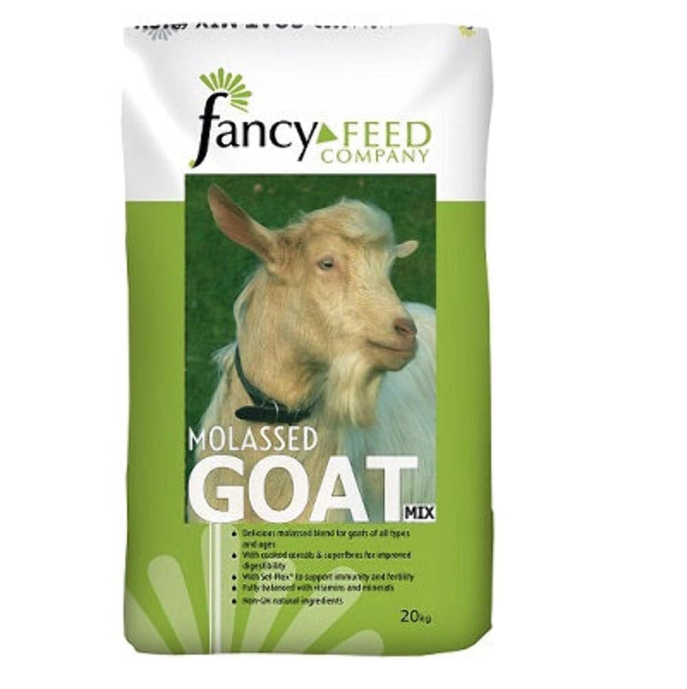 Fancy Feeds Molassed Goat Mix for Small Animals 20kg - Omega 3 & 6, Vitamins, Minerals, Digestible Grains