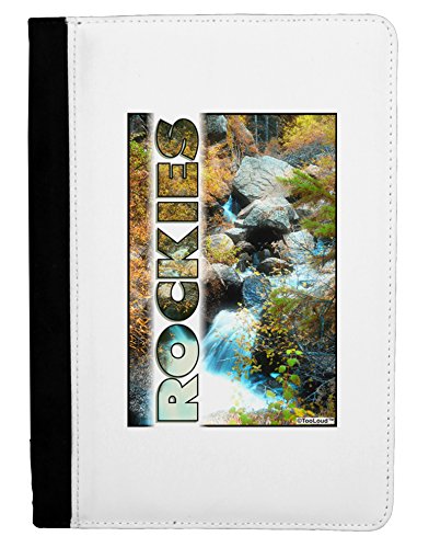 TooLoud Rockies Waterfall with Text Ipad Mini Fold Stand Case - Black