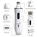 Pecute 2 Speeds Dog Nail Grinder, Rechargeable Electric Pet Nail Trimmer for Paw Grooming, Gentle and Painless Nail Clipper for Small and Medium Dogs,1h Charge Time,4h Work Life