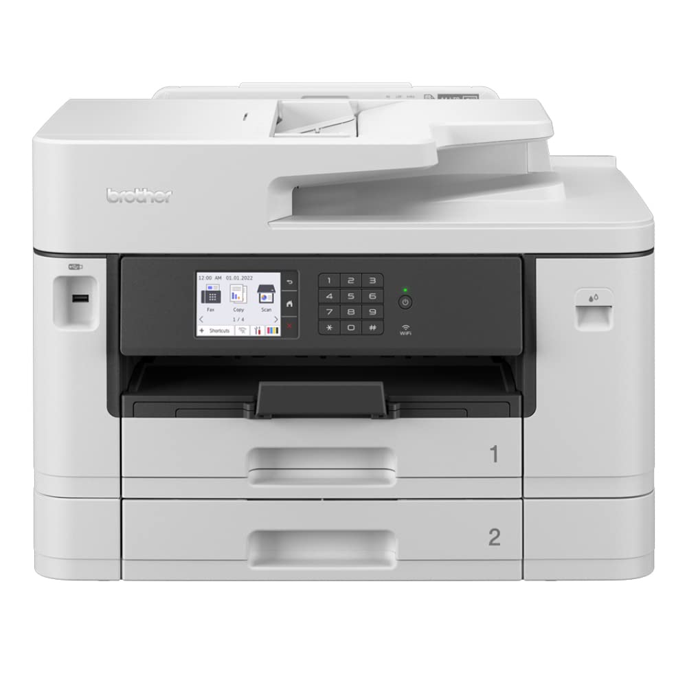 Brother MFC-J5740DW Wireless Colour Inkjet Printer |A4 4-in-1 (Print/Copy/Scan/Fax) | Wi-Fi/USB/NFC | A3 Print |8.8cm LCD Screen, UK Plug