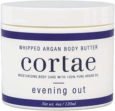 Whipped Argan Oil Body Butter for Dry Skin, Psoriasis, and Eczema (4.0 Oz, Evening Out)
