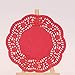 Paper Doilies,Coxeer 100PCS Christmas Doilies Paper Lace Colorful Round Paper Lace Doilies for Cakes, Desserts, Ideal for Wedding,Christmas, Tableware Decor, Party Decor 5.5 In