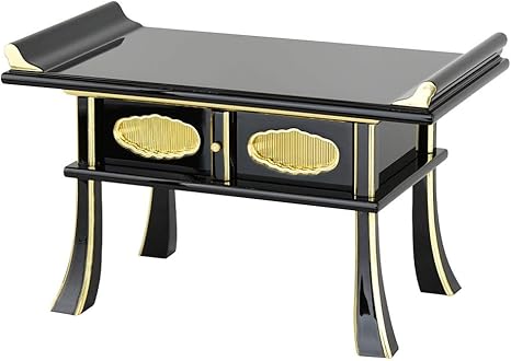 Amazon Co Jp お仏壇のはせがわ 経机 供物机 新型 面金 幅48cm 黒 ブラック 和室 お盆 お彼岸 法事 ホーム キッチン