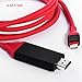 QCEs USB C to HDMI Adapter Cable 6Ft, Thunderbolt 3 to HDMI Cable for Home Office, 4K Display Compatible for iPhone 15 Pro Max, MacBook Pro/Air 2023, Galaxy S23, Surface Book 2