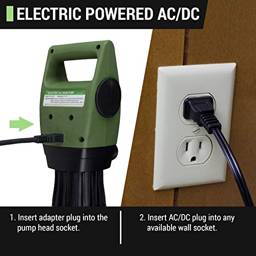 7 GPM Electric Drum Pump for 55 Gallon Drums Works with DEF, Diesel