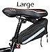 Lumintrail Bicycle Strap-On Bike Saddle Bag, Cycling Seat Bag, Under Seat Pack Medium or Large (Large)