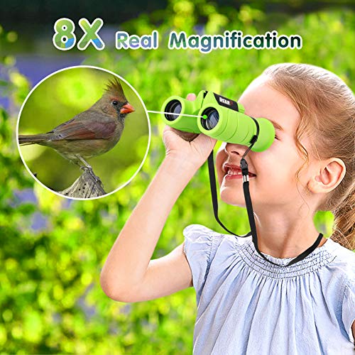 REAPP Binoculars for Kids HighResolution 8x21, Gift for Boys & Girls Shockproof Compact Kids
