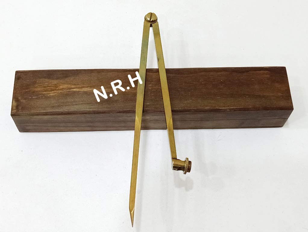 Navigation Straight Compass Divider Portland Solid Brass 8"
