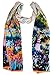 Salutto Women 100% Silk Scarves Monet Iris Garden Painted Scarf (7)