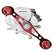 KastKing WhiteMax Baitcasting Fishing Reel - Perfect Low Profile Baitcaster Reel! 11 +1 Shielded Bearings, 17.5 Lb Carbon Fiber Drag - 5.3:1 Gear Ratio (Righthanded)