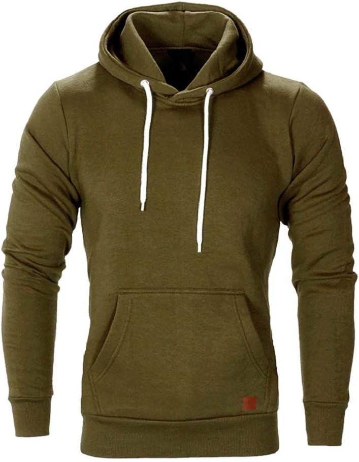 Men Hoodies TUDUZ Men‘s Plain Long Sleeve Casual Hooded Sweatshirt Top Autumn Winter Casual Sports Hoody Tracksuits Blouse