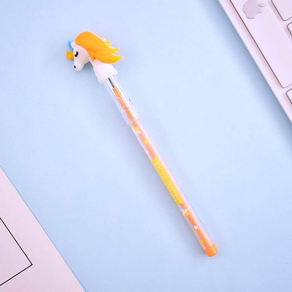Amazon Mega Shop 1978 ユニコーン鉛筆交換用かわいい文房具 描画用品 日本韓国スタイル 学生オフィス用 イエロー 鉛筆 文房具 オフィス用品