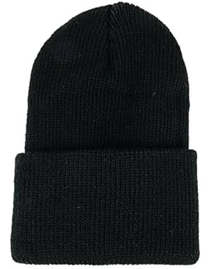 Made in USA, Newborn Infant Warm Knit Cuff Beanie Hat