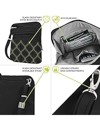 Travelon - Bolso bandolera para mujer