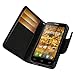 Reiko 3-in-1 Wallet Case for Alcatel One Touch Fierce 7024W - Retail Packaging - Black