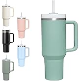 H&F Clicks Insulated Tumbler, Stainless Steel Tumbler with Leakproof Lid for Water, Coffee or Iced Tea. Cup Holder Compatible for Travel, BPA-Free Water Bottle, Vacuum Insulated Tumbler.