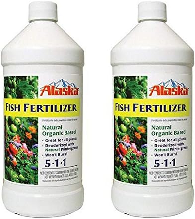 Alaska Fish Plant Fertilizer 5-1-1, 32 fl oz - 2 Bottles