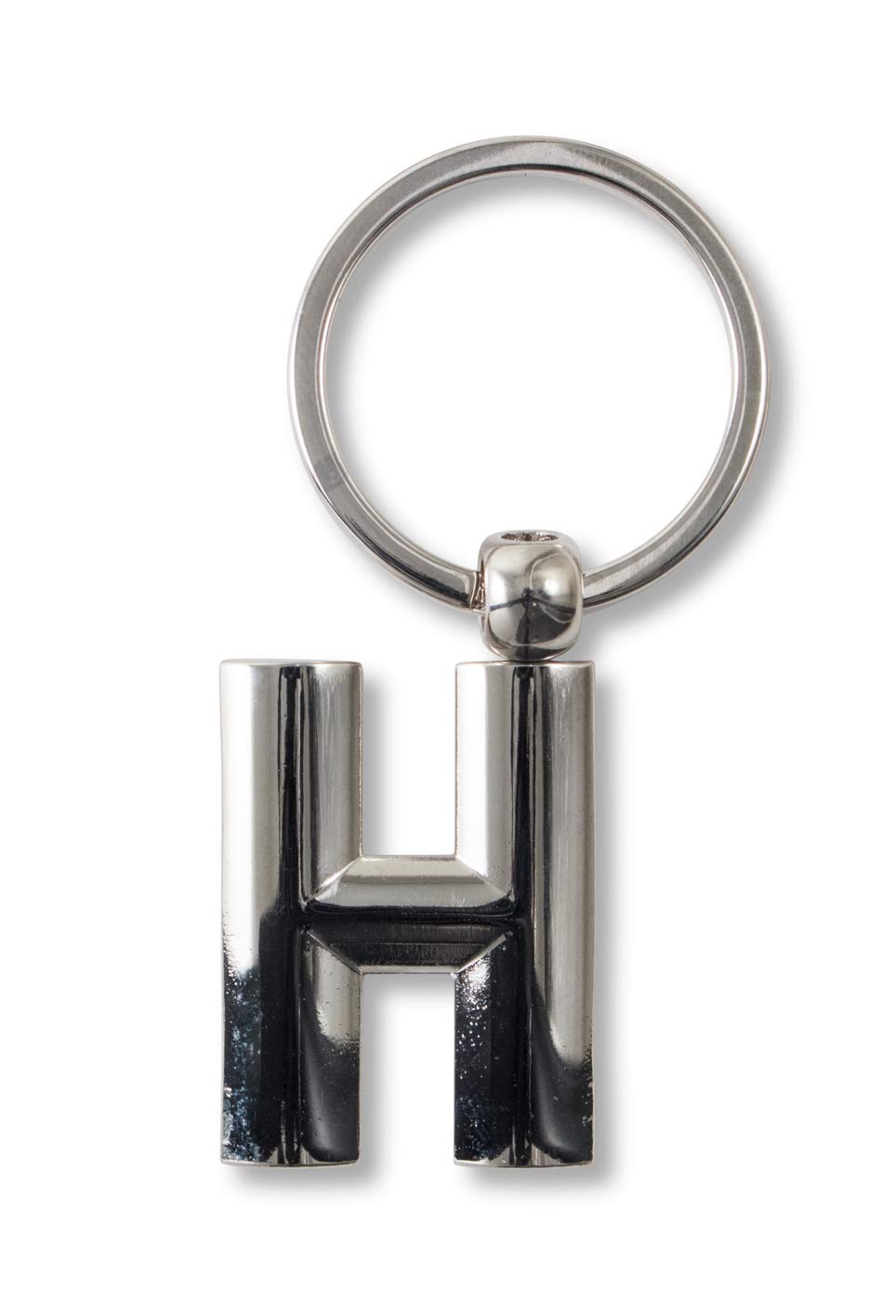 IF IF Metal Letter Keyring Personalised Alphabet Letters - Silver - H Keyring, 7 cm;,Silver