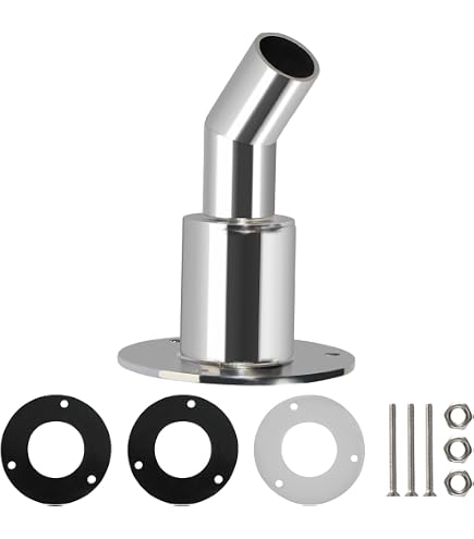 Stainless Steel 316 Straight Thru Hull Exhaust Fitting - 24mm For Diesel Parking Heaters
